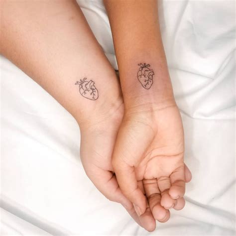 25 Romantic & Small Matching Tattoos for Couples - Small Tattoos & Ideas