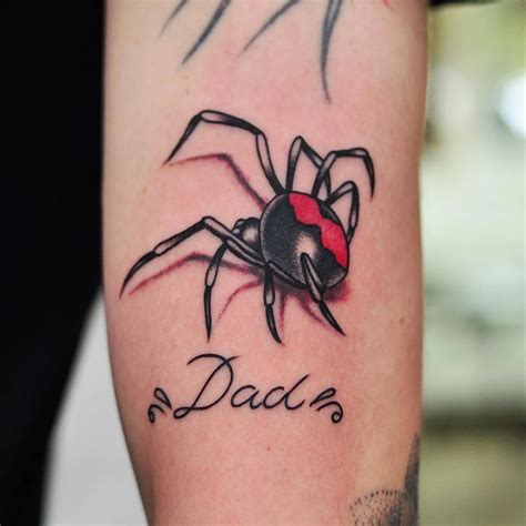 Redback Spider Tattoo done by Lachie Grenfell – Vic Market Tattoo ...