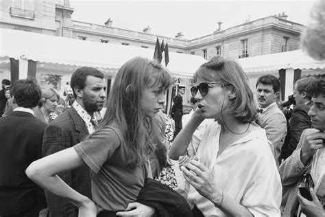 Jane Birkin (right) and her daughter Kate Barry attend the traditional Garden Party held every ...