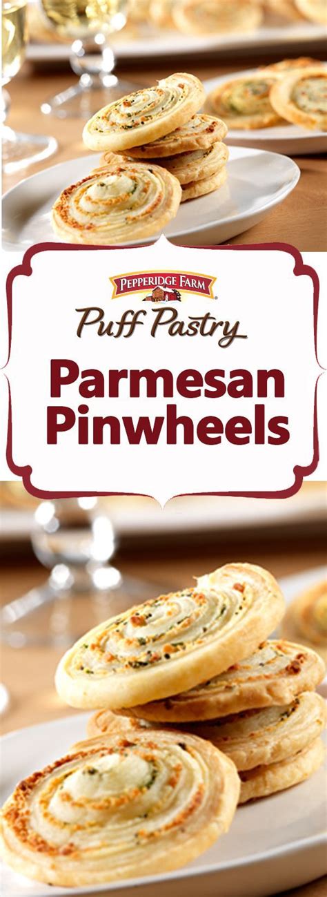 Pepperidge Farm Puff Pastry Parmesan Pinwheels Recipe. Fresh her… | Puff pastry recipes ...