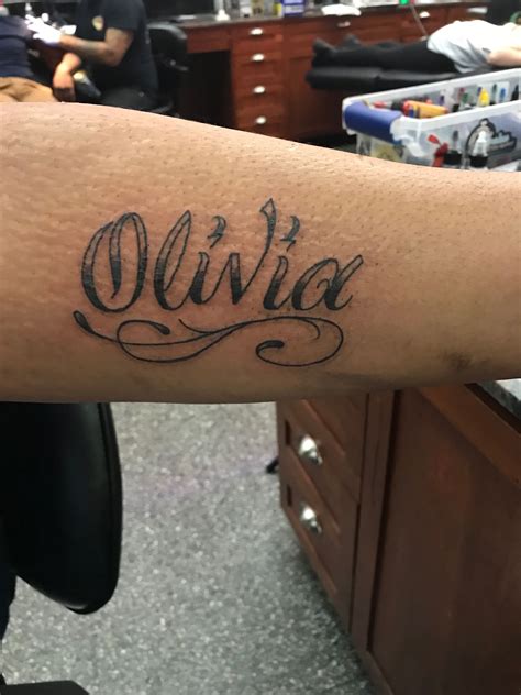 OLIVIA cursive name tattoo | Tattoos, Name tattoos, Name tattoo