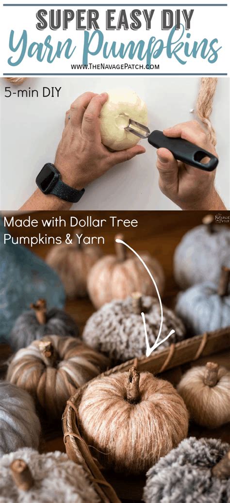 Easy DIY Yarn Pumpkins | Fall pumpkin crafts, Easy fall crafts, Pumpkin fall decor