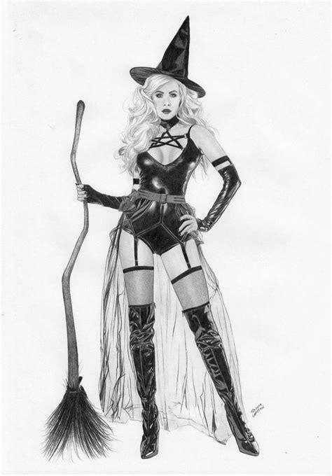 Witch Halloween Pin-up by TimGrayson on DeviantArt