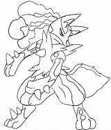 Lucario coloring Pages To Download And Print For free sketch template