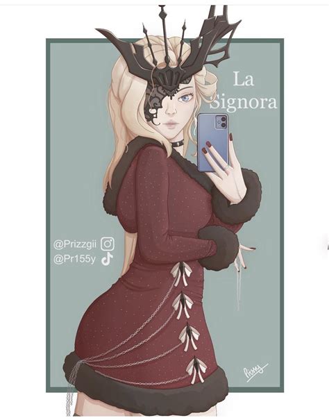 La signora fan art by @prizzgii on Instagram! : r/GenshinImpact