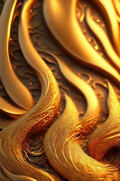 Premium AI Image | golden abstract background