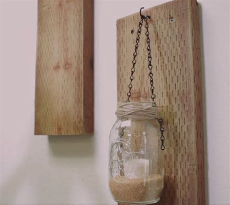 Fun Fall DIY! Make Your Own Rustic Candle Sconces | DIY Projects ...