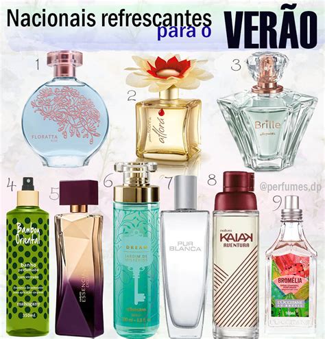 Perfumes femininos frescos nacionais para o verão - Perfumes dp