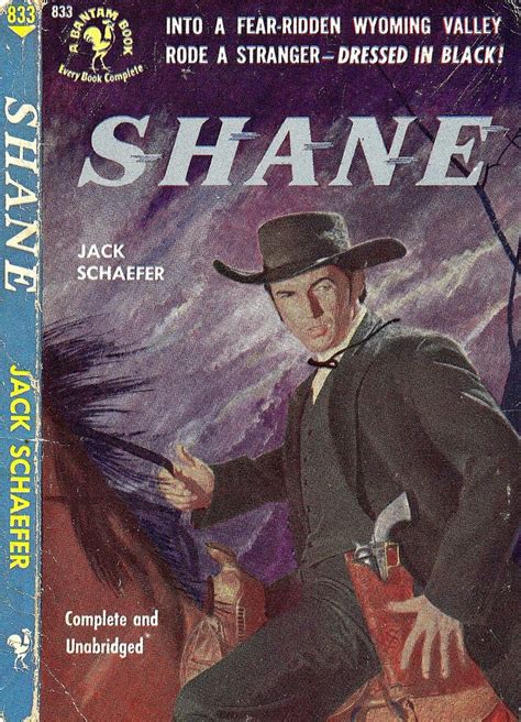 Book cover "Shane" 1949 | Books, Book cover, Illustration