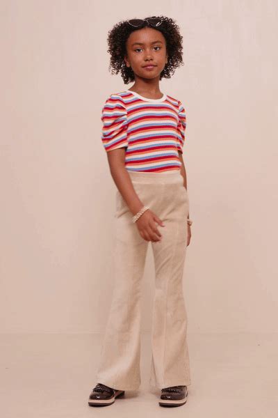 Girls Pleat Detail Pocketed Corduroy Pants – HLA WS