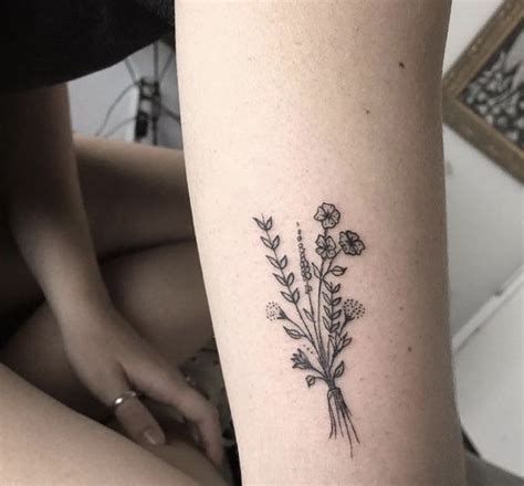 #tattoo | Dainty tattoos, Tattoos, Wildflower tattoo