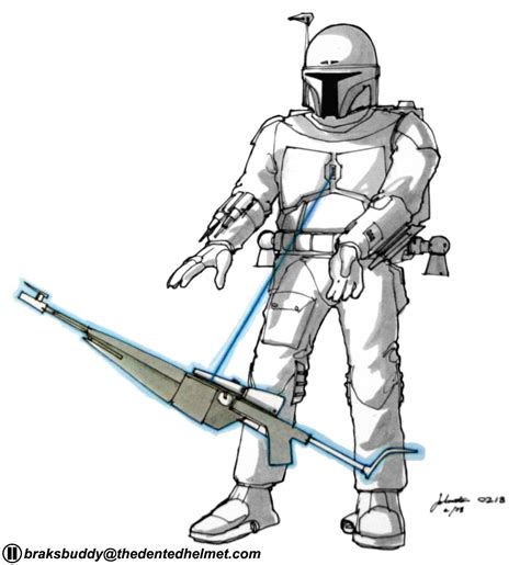 Boba Fett Concept Art by Joe Johnston | Boba Fett Costume and Prop ...