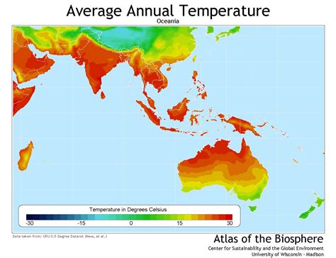 Asia Average Annual Temperature : MapPorn