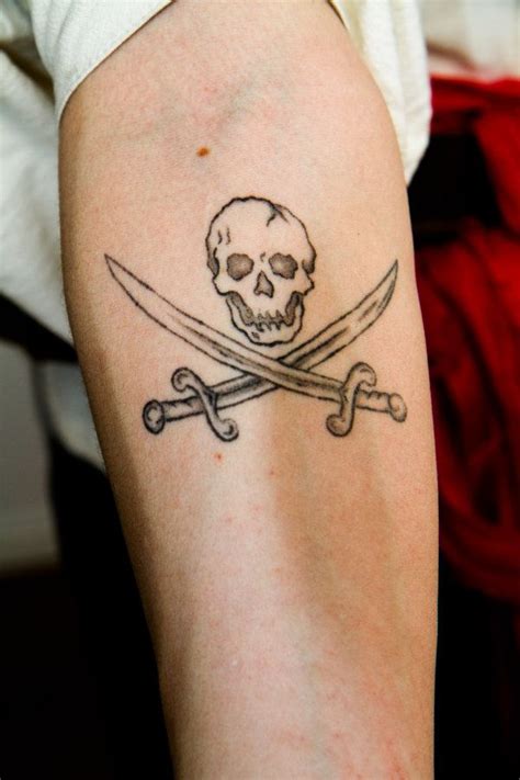 Simple Pirate Flag Tattoos