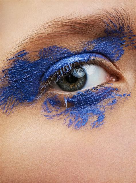 Macro eye colored blue Photographer Grigoriy Pengrin Makeup Irina Antipova | Blue eye makeup ...