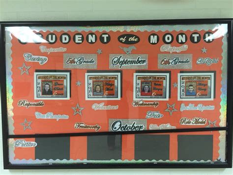 Student of the Month Bulletin Board | Student of the month, School library bulletin boards ...