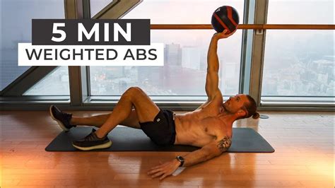 Get Ripped Abs in 5 Mins: Intense Weighted Abs Workout - YouTube