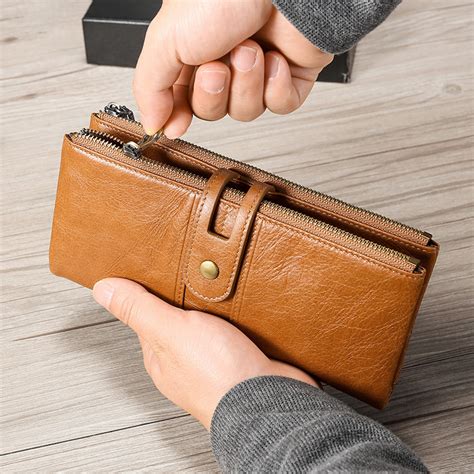 Genuine Cowhide Leather Wallet for Women, RFID Blocking, Wholesale