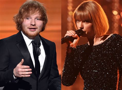 Taylor Swift Is More Excited Over Ed Sheeran's Big Win Than He Is - E ...