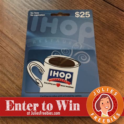 Win a $25 IHOP Gift Card - Julie's Freebies