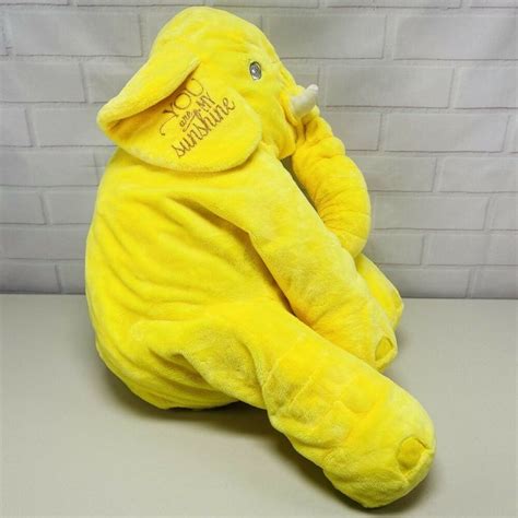 Ikea Elephant Plush Stuffed Animal Toy 24" Yellow You Are My Sunshine | eBay in 2021 | Elephant ...