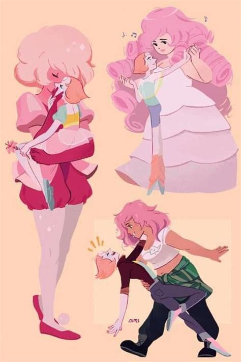 Pink Diamond and Pink Pearl, Rose Quartz and Pearl | Steven Universe ...