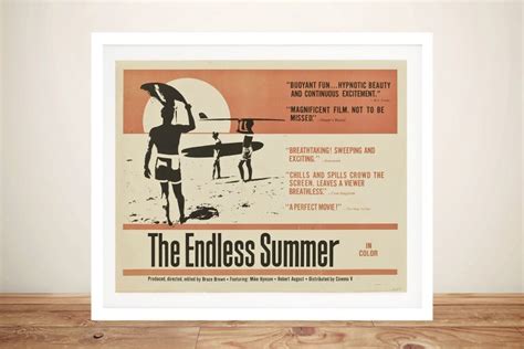 Framed Canvas Endless Summer Movie Poster | Canvas Prints Australia