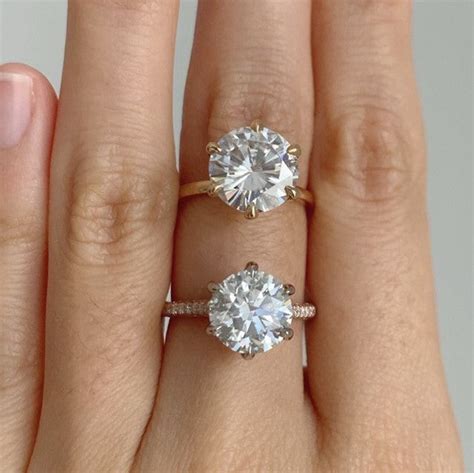 Moissanite Vs Diamond Side By Side Comparison