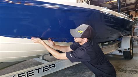 Quick video on how I start installation on a boat wrap - YouTube