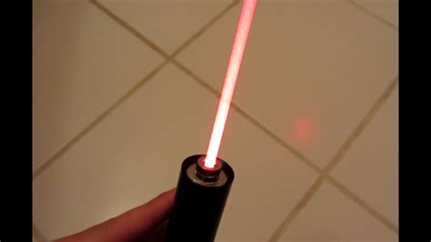 The Brightest Red Laser "Pointer" You'll Ever See! 635nm Burning Laser Torch - YouTube