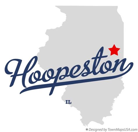 Map of Hoopeston, IL, Illinois