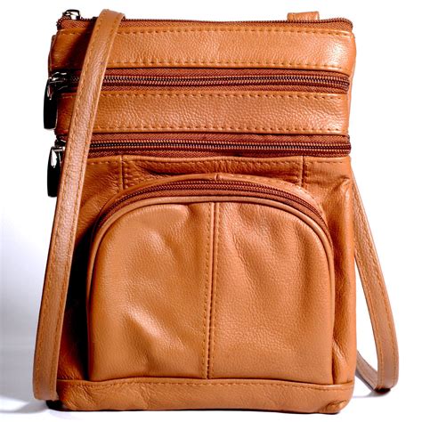 Brown Leather Crossbody Handbags | IUCN Water