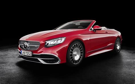 Download wallpapers Mercedes-Maybach S650 Cabriolet, 2017, red convertible, red Maybach ...