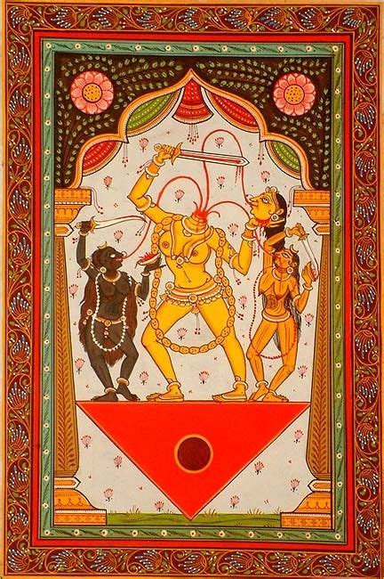 Chinnamasta - The Decapitated Goddess Hindu Kunst, Hindu Art, Madhubani ...