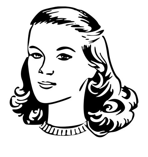 female clipart black and white 10 free Cliparts | Download images on Clipground 2024