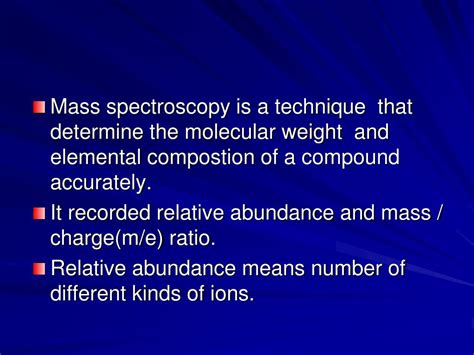 PPT - MASS SPECTROSCOPY PowerPoint Presentation, free download - ID:5959903