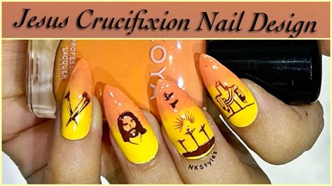 Jesus crucifixion Nail Design | Good Friday Nails - YouTube