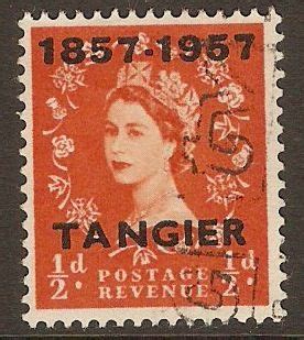 Tangier 1957 ½d Orange-red. SG323. Santa Lucia, Jorge Vi, Old Stamps, Isabel Ii, King George ...