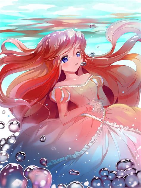 Disney's Little Mermaid -Princess Ariel | Disney princess anime, Disney ...