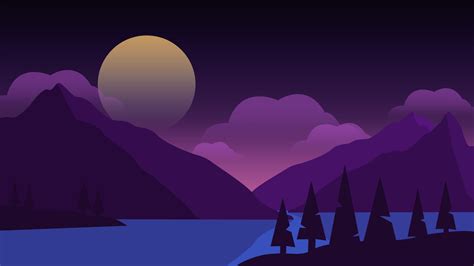 Draw A Flat Vector Landscape Background In Photoshop | Photoshop tutorial landscape, Bamboo ...