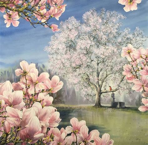 Magnolia - illustration *SOLD* by https://www.deviantart.com/dominikgschwind on @DeviantArt ...