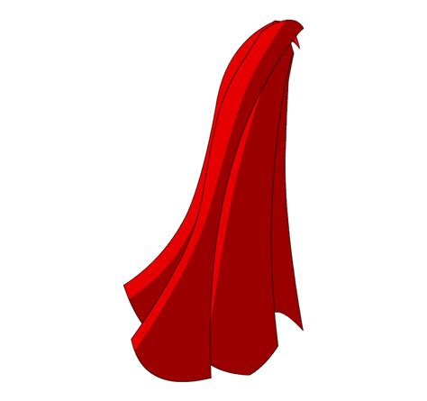 Cape, blue and red - Clip Art Library