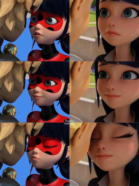 Miraculous - Ladynoir (Oblivion) & Adrinette (Cat Blanc) Kiss | Miraculous ladybug memes ...