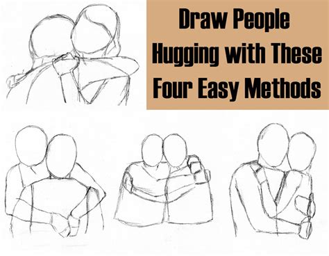 How Do I Draw People Hugging in an Extra-Easy Way? - Let's Draw Today