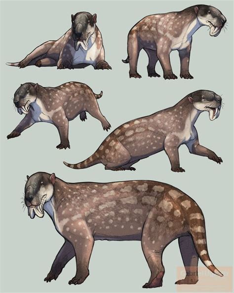 Gabriel N. U. no Twitter: "Marsupial (ish) sabertooth. Studies of Thylacosmilus atrox, the ...