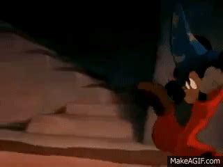 Fantasia 1940 The Sorcerer's Apprentice Walt Disney Cartoon Movie on Make a GIF