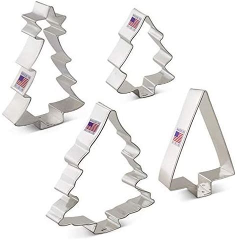 4 Piece Tree Cookie Cutters Set | Ann Clark