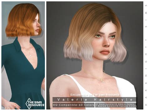 The Sims Resource - Valerie Hairstyle