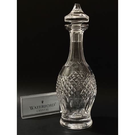 Signed WATERFORD Crystal “COLLEEN” Pattern 13” Tall Wine Dec