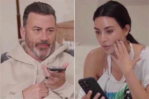 Jimmy Kimmel Spoofs Tense Call Between Kim, Kourtney Kardashian